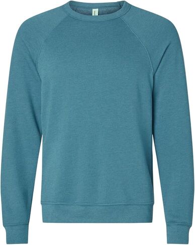 Bella Canvas Unisex Sponge Fleece Crewneck Sweatshirt, HTHR DEEP TEAL, L in Saudi Arabia