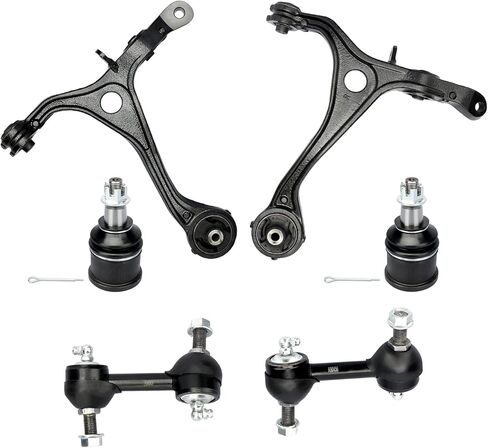 DRIVESTAR 6PC Front Lower Upper Control Arms w/Ball Joints, replacement for 2007 2008 2009 2010 2011 2012 for Ford Fusion Lincoln MKZ Mercury Milan in Saudi Arabia