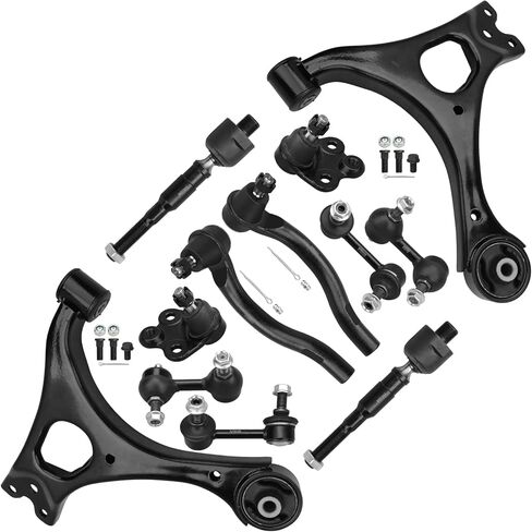 DRIVESTAR 6PC Front Lower Upper Control Arms w/Ball Joints, replacement for 2007 2008 2009 2010 2011 2012 for Ford Fusion Lincoln MKZ Mercury Milan in Saudi Arabia