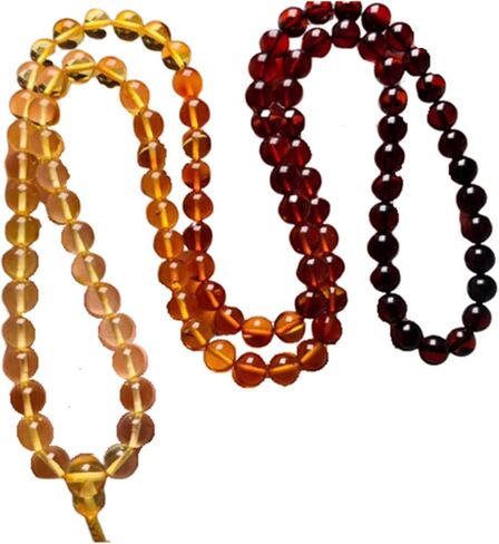 7mm Natural Rainbow Amber Yellow Red Gemstone 108 Prayer Round Beads Women Men Bracelet Necklace Certificate AAAAA in Saudi Arabia