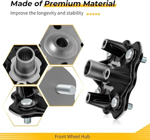M MATI Front Wheel Hub for Suzuki Vinson 500 4x4 Auto LT-A500F Eiger 400 2x4 LT-F400 LT-A400 Eiger 400 4x4 LT-F400F LT-A400F LT-A400C 2002-2007 54110-38F20 54110-38F00 in Saudi Arabia