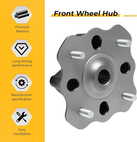 M MATI Front Wheel Hub for Suzuki Vinson 500 4x4 Auto LT-A500F Eiger 400 2x4 LT-F400 LT-A400 Eiger 400 4x4 LT-F400F LT-A400F LT-A400C 2002-2007 54110-38F20 54110-38F00 in Saudi Arabia
