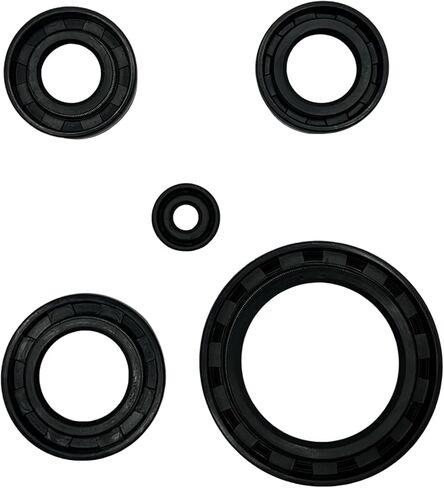 RedCap Oil Seal Set for CG 125cc 150cc 200cc 250cc Upright Engine ATV Pit Dirt Bike Go Kart Dune Buggy Motorcycle 4 Wheeler Quad Compatible with Chinese TaoTao Lifan Loncin Zongshen Engines (5 Pcs) in Saudi Arabia