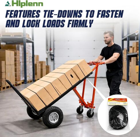 4 in 1 Convertible Hand Truck Dolly, 1000LBS Max Load Heavy Duty Folding Hand Truck Dolly Cart with Wheels & Ergonomic Design, for Logistics, Home, Office Moving & Shopping in Kuwait