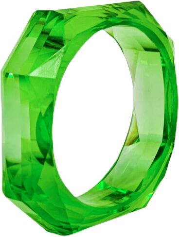 Chunky Acrylic Resin Bracelets for Women Colorful Square Bangles Bracelet Irregular Punk Geometric Wide Wristband Bracelet Thick Acetate Statement Jewelry in Kuwait