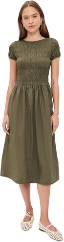 Madewell Women's Smocked Boatneck Midi Dress in Saudi Arabia