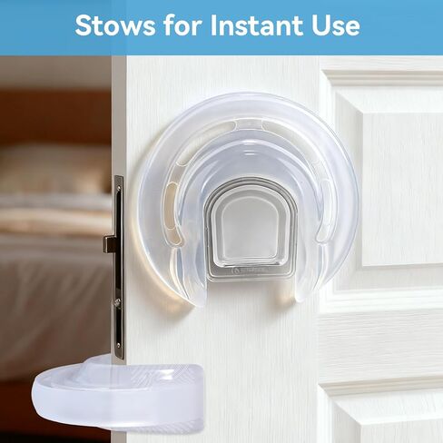 Silicone Door Pinch and Door Slam Stopper, Door Protector for Kids Finger Safety, Babyproof Doors to Avoid Pinched Fingers & Door Slamming, Translucent,1Pcs in Kuwait