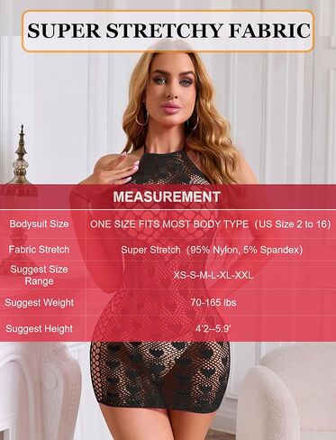 Women's Sexy Fishnet Lingerie Babydoll Dress Halter Neck Bodycon Mesh Chemise in Saudi Arabia