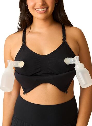 Kindred Bravely Essentials Sports Pumping and Nursing Bras, Hands Free, Nursing Bras for Breastfeeding, 2 Pack in Saudi Arabia