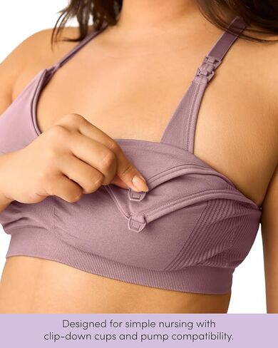 Kindred Bravely Essentials Sports Pumping and Nursing Bras, Hands Free, Nursing Bras for Breastfeeding, 2 Pack in Saudi Arabia