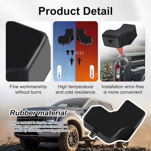 Tailgate Top Rubber Bumper Cushion Bushing Fit for Ford 2017-2022 F-250 F-350 F-450 F-550 Super Duty Replace HC3Z-99439A00-A HC3Z-99439A00-B in Saudi Arabia