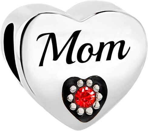 You Are My Love Red Heart Charm fits Pandora Charms Bracelets Auntie Daughter Mom Dad Nana Sister Wife Birthday Jewelry Gift in Saudi Arabia