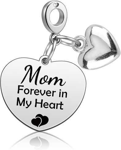 Mom Memorial Gifts for Daughter Son Dangle Charm Beads Sympathy Bereavement Gifts for Loss of Mom Remembrance Gift for Loss of Mother Memorial Charm Condolence Grieving Gift Remembrance Mama Keepsake in Saudi Arabia