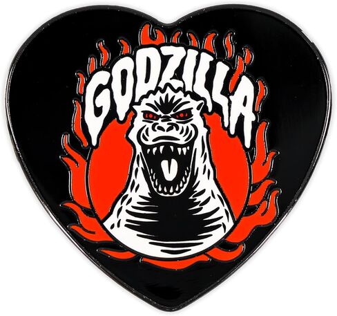 Godzilla "King Of The Monsters" Round Enamel Pin | Badge Accessories For Lanyard, Backpack in Saudi Arabia