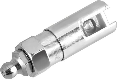 Grease Gun Coupler with 1/8 inch NPT Threads, Push-on Slotted Right Angle Greases Fitting Adapter, Quick Fill 90 Degree Greases Gun Tip Coupler Fits Standard 1/8 inch NPT Grease Hoses in Saudi Arabia