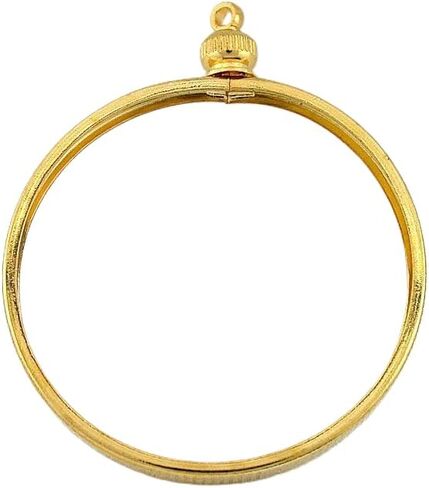 ONE Silver Dollar Gold Color Coin Holder Pendant MOUNTING Mount Finding CF930 in Saudi Arabia