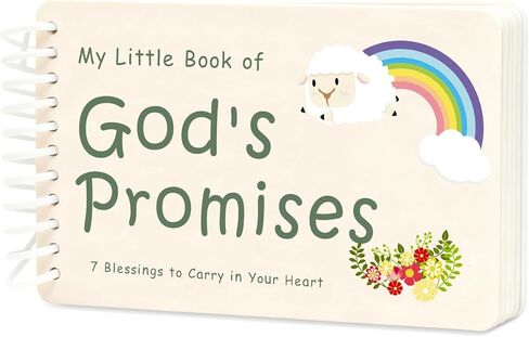 God's Promises Baby Book, Baptism Gifts for Boys Girls, Christian Baby Shower Gift, First Bible for Kids, NIV Bible Verse Religious Keepsake for Godson Goddaughter Dedication Christening Communion in Saudi Arabia