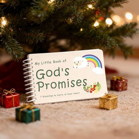 كتاب وعود الله للأطفال، هدايا المعمودية للبنين والبنات، هدية استحمام الطفل المسيحي، الكتاب المقدس الأول للأطفال، آية الكتاب المقدس NIV تذكار ديني لتكريس ابنة غودسون للتواصل التعميد in Kuwait
