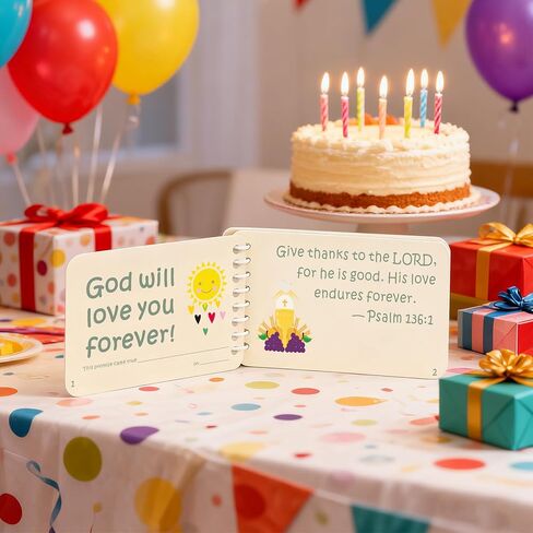 كتاب وعود الله للأطفال، هدايا المعمودية للبنين والبنات، هدية استحمام الطفل المسيحي، الكتاب المقدس الأول للأطفال، آية الكتاب المقدس NIV تذكار ديني لتكريس ابنة غودسون للتواصل التعميد in Kuwait