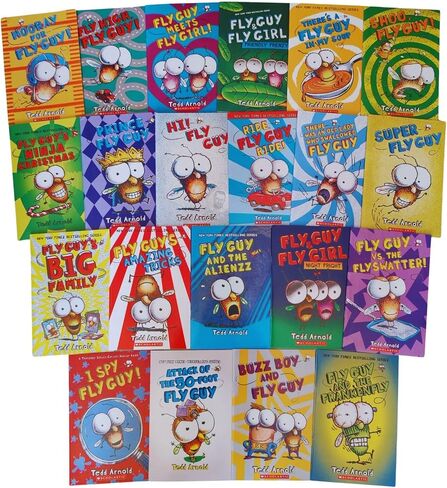 21 Pcs Fly Guy Books Paperback Complete Collection Series Set, Fun English Reading Series for Children Boys Girls in Saudi Arabia
