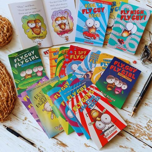 21 Pcs Fly Guy Books Paperback Complete Collection Series Set, Fun English Reading Series for Children Boys Girls in Saudi Arabia