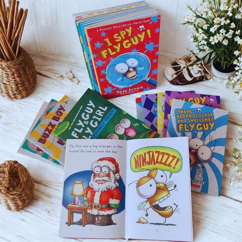 21 Pcs Fly Guy Books Paperback Complete Collection Series Set, Fun English Reading Series for Children Boys Girls in Saudi Arabia