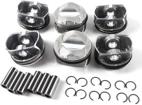 Pistons And Rings Set 06E107065CF Φ84.5mm STD Compatible With A6 A7 A8 2.8 FSI V6 BDX CCDA CCEA Engines Pistons Rings Rods Parts in Saudi Arabia