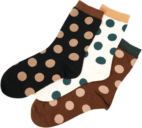 عبوة من 3 جوارب قطنية كاجوال للنساء، جوارب دائرية للنساء in Kuwait