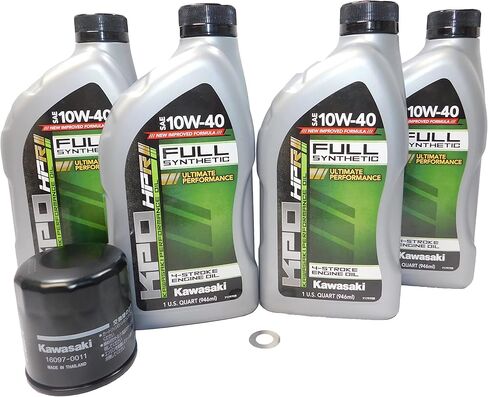 2016-2025 Ninja ZX-10R ZX-10RR OEM Full Synthetic Oil Change Kit KAW116 in Saudi Arabia