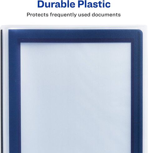 Avery Flexi-View 3 Ring Binder, 1 Inch Round Rings, 1 Red Binder (17606) in Kuwait