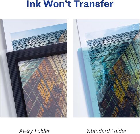 Avery Flexi-View 3 Ring Binder, 1 Inch Round Rings, 1 Red Binder (17606) in Kuwait