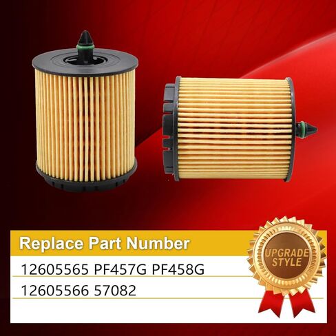 12605565 Oil Filter Replace PF457G PF458G 12605566 57082 Compatible with Buick Regal 2.4L 2011-2017 Chevy Cobalt 2.2L 2005-2010 GMC Terrain 2.4L 2010-2017(Pack of 6) in Saudi Arabia