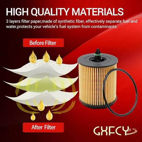 12605565 Oil Filter Replace PF457G PF458G 12605566 57082 Compatible with Buick Regal 2.4L 2011-2017 Chevy Cobalt 2.2L 2005-2010 GMC Terrain 2.4L 2010-2017(Pack of 6) in Saudi Arabia
