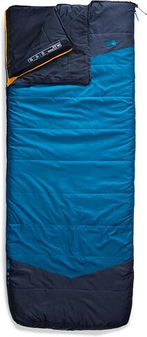 THE NORTH FACE Dolomite One 15F / -9C، كيس نوم معزول للتخييم 3 في 1، أزرق فاتح/أصفر مشع-NPF، طويل in Saudi Arabia