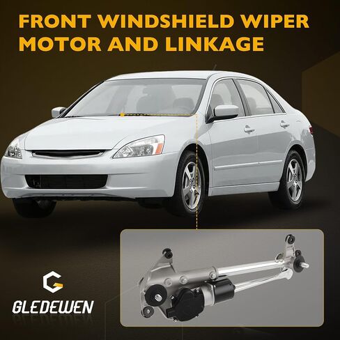 Front Windshield Wiper Motor and Linkage Assembly, Compatible with 2003-2007 Honda Accord Sedan, Replaces 76530SDAA01, 602-508 in Saudi Arabia