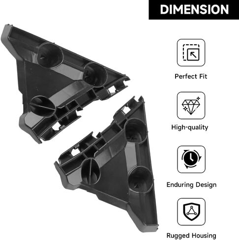 Rear Back Bumper Bracket Bumper Cover Support - Compatible for Toyota Camry 2.4L L4 - Electric/Gas, 2.4L L4 - Gas, 3.5L V6 - Gas 2007-2011 - Replace Part 5257506030, 5257606030, TO1132103, TO1133103 in Saudi Arabia
