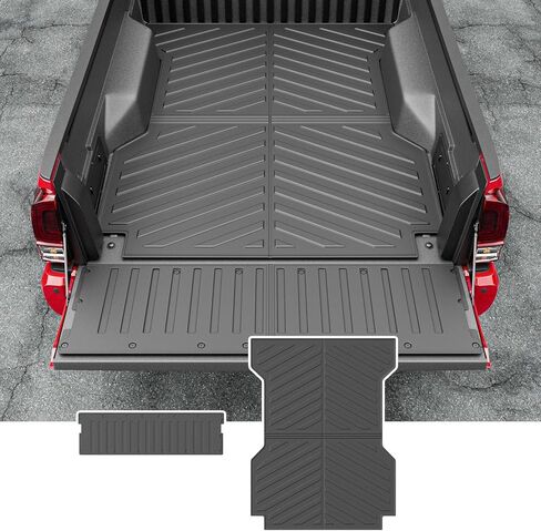 6Ft Bed Mat Compatible with 2005-2023 Toyota Tacoma Tailgate Mat Tailgate Liner TPE Truck Bed Liner Replacement for 2005-2023 Toyota Tacoma Accessories(6Ft Bed Mat+Tailgate Mat) in Kuwait