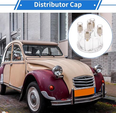 غطاء الموزع متوافق مع VW Bus Ghia Buggy، نحاس ABS متين شفاف in Saudi Arabia