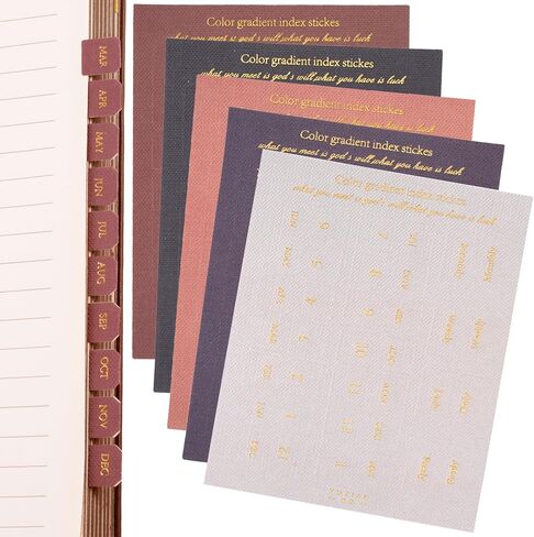 OIIKI Planner Monthly Tabs 20 Sheets, Monthly Tabs for Planners Index Tabs, Self Adhesive Month Tabs Stickers for Planners Office Study Journal Notebook Agendas Organizers Office Supplies in Saudi Arabia
