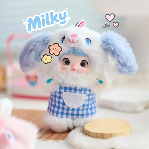 صندوق Nommi Blind Box، أشكال صندوق أعمى من القطيفة اللطيفة من الفينيل، سلسلة Nommi Puppy Diary قطيفة، صندوق غامض على شكل شخصية Kawaii قابل للتجميع للهدايا، صندوق واحد (1 من 9 أنماط محتملة) in Kuwait