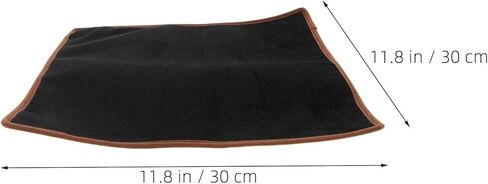 Velvet Jewelry Organizer Pad - Black Velvet Display Cloth Jewelry Presentation Tray - Showcase Counter Liner - Anti Scratch Mat for Earrings Bracelets 12x12 Inch in Saudi Arabia