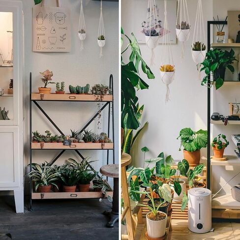 Kepfire 2 حزمة النباتات المعلقة وهمية مع وعاء النباتات الخضراء الاصطناعية الطبيعية مع أوراق اللبلاب للحديقة الفناء الخلفي غرفة المعيشة الزفاف الديكور الداخلي والخارجي in Kuwait