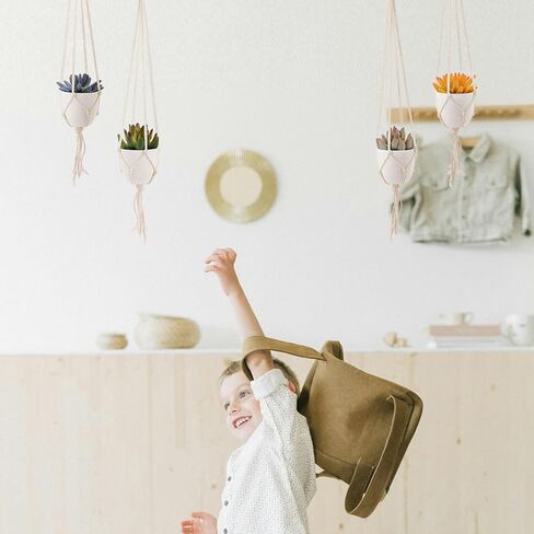 Kepfire 2 حزمة النباتات المعلقة وهمية مع وعاء النباتات الخضراء الاصطناعية الطبيعية مع أوراق اللبلاب للحديقة الفناء الخلفي غرفة المعيشة الزفاف الديكور الداخلي والخارجي in Kuwait