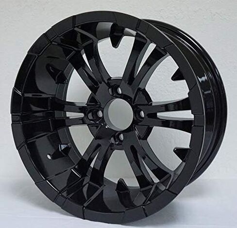 15" VAMPIRE Gloss Black Wheels and 23x10-15 DOT All Terrain Tires Combo - Set of 4 in Saudi Arabia