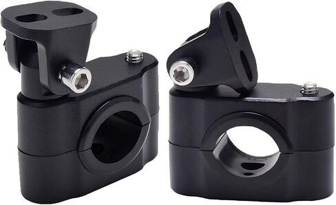 Motorcycle Spotlight Bracket, Adjustable Light Bar Mounting Holder for Driving Fog Lights, Tube Clamp Mounting Bracket Fit 0.7"-1.25" ATV UTV Roll Bar (2 Pcs) in Kuwait