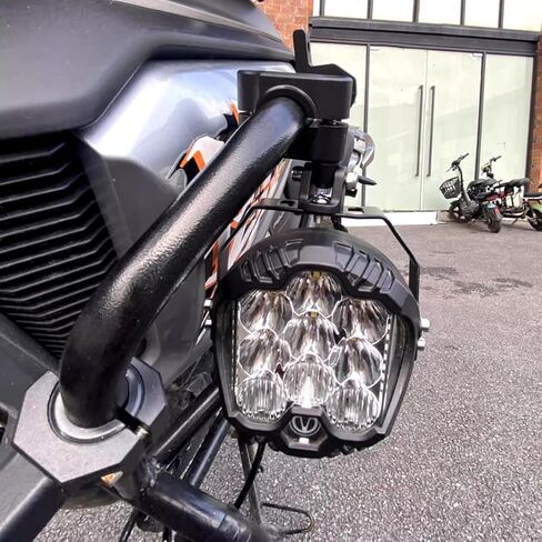 Motorcycle Spotlight Bracket, Adjustable Light Bar Mounting Holder for Driving Fog Lights, Tube Clamp Mounting Bracket Fit 0.7"-1.25" ATV UTV Roll Bar (2 Pcs) in Kuwait