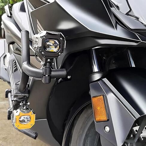 Motorcycle Spotlight Bracket, Adjustable Light Bar Mounting Holder for Driving Fog Lights, Tube Clamp Mounting Bracket Fit 0.7"-1.25" ATV UTV Roll Bar (2 Pcs) in Kuwait