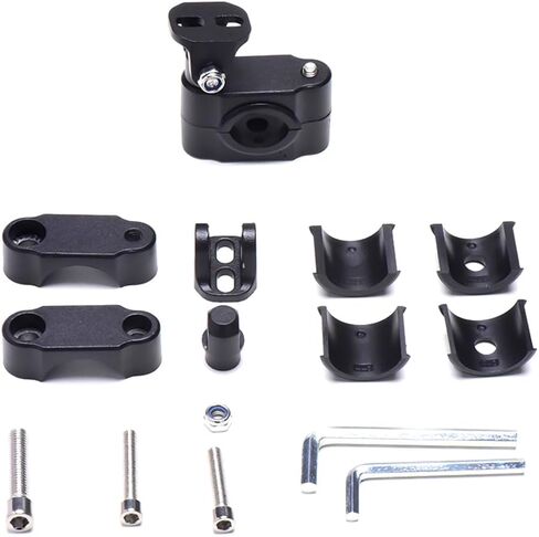 Motorcycle Spotlight Bracket, Adjustable Light Bar Mounting Holder for Driving Fog Lights, Tube Clamp Mounting Bracket Fit 0.7"-1.25" ATV UTV Roll Bar (2 Pcs) in Kuwait