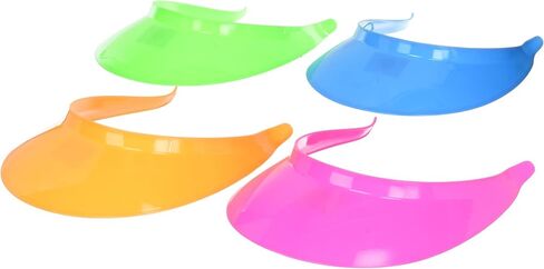 Dozen Assorted Neon Brights Plastic Visors in Saudi Arabia