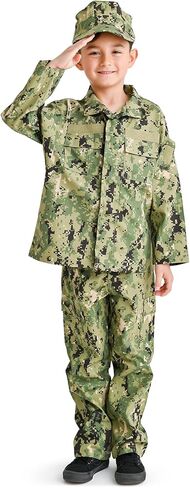 Trendy Apparel Shop Kid's US Soldier Digital NWU Camo Uniform 3pc Set Costume Cap, Jacket, Pants in Saudi Arabia